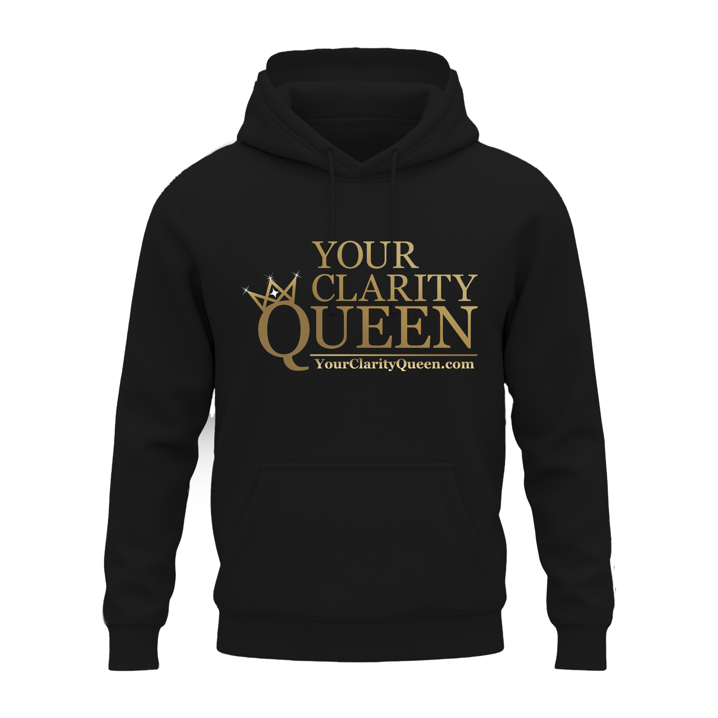 YOUR CLARITY QUEEN HOODIE - BLACK